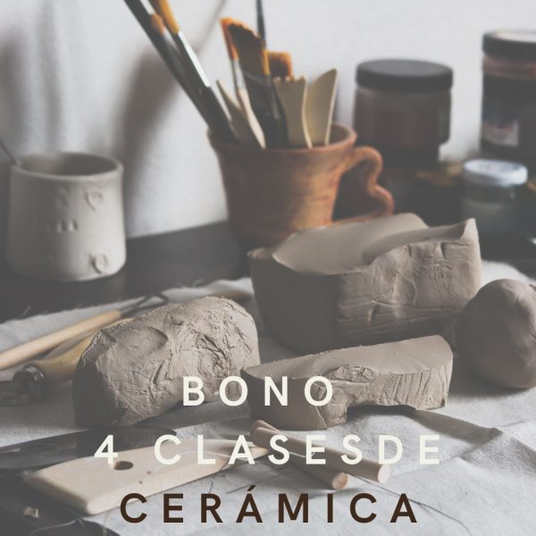 Bono de cuatro clases de cerámica presenciales